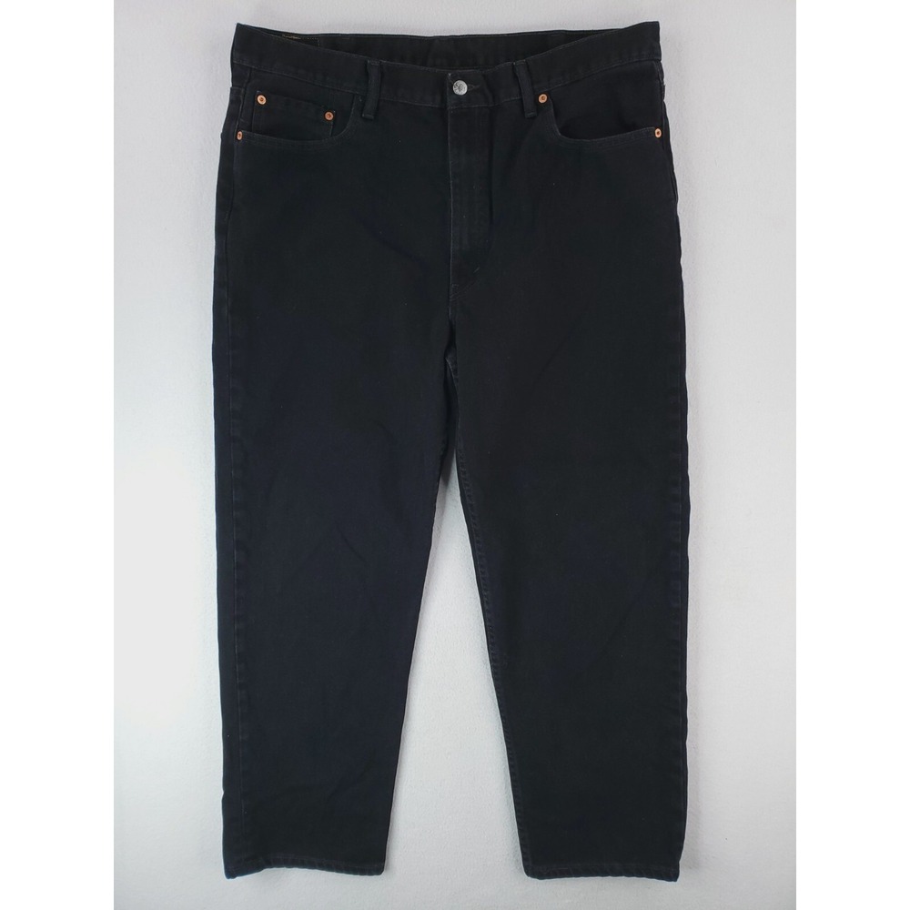 Levis 550 Jeans Mens 42x30* Black Relaxed Tapered Baggy Grunge Hip Hop Work Pant